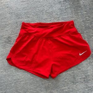 Nike Women's Dri-Fit Red Athletic Shorts